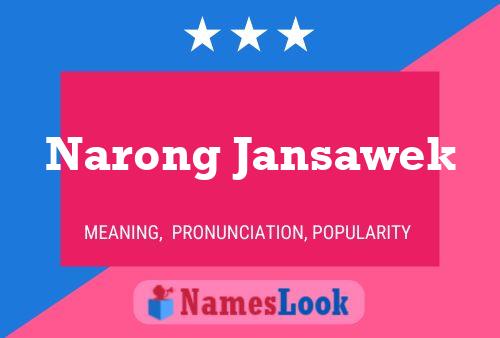 Pôster do nome Narong Jansawek