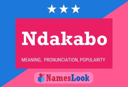 Pôster do nome Ndakabo