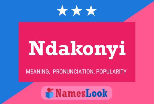 Pôster do nome Ndakonyi