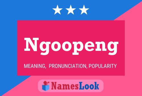 Pôster do nome Ngoopeng