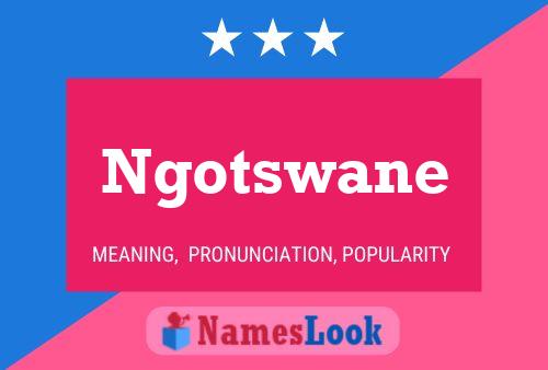 Pôster do nome Ngotswane