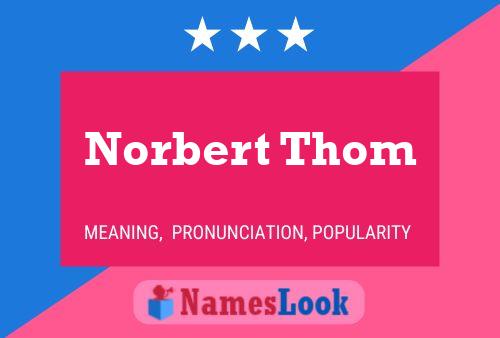 Pôster do nome Norbert Thom