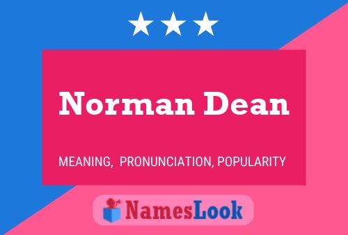 Pôster do nome Norman Dean