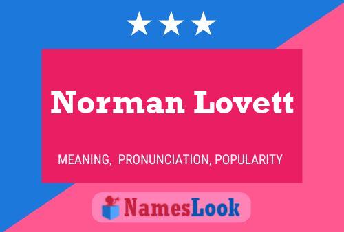 Pôster do nome Norman Lovett