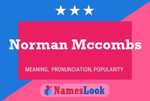 Pôster do nome Norman Mccombs