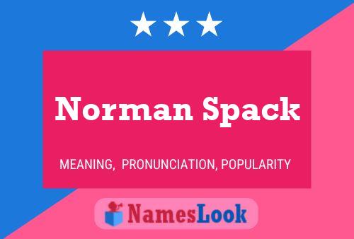 Pôster do nome Norman Spack