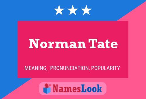 Pôster do nome Norman Tate