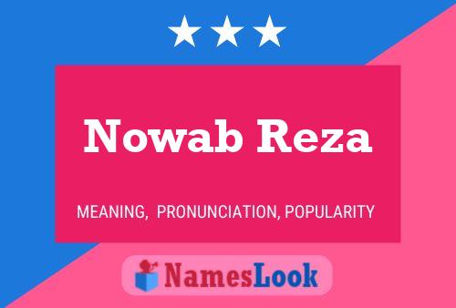 Pôster do nome Nowab Reza