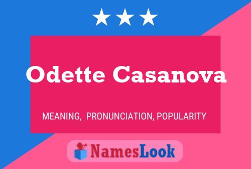 Pôster do nome Odette Casanova