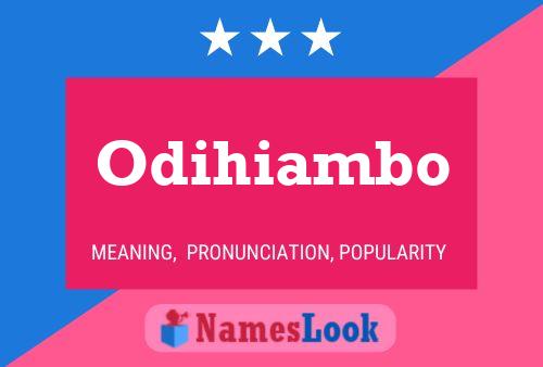 Pôster do nome Odihiambo