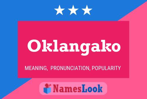 Pôster do nome Oklangako