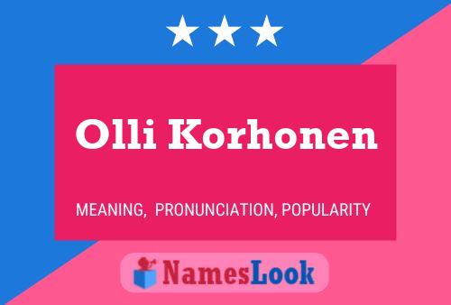 Pôster do nome Olli Korhonen