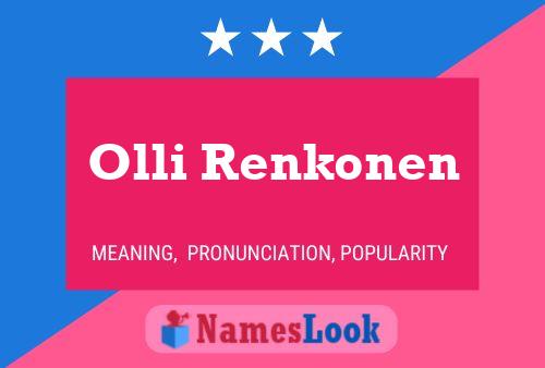 Pôster do nome Olli Renkonen