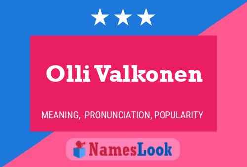 Pôster do nome Olli Valkonen