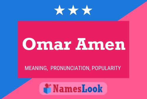 Pôster do nome Omar Amen