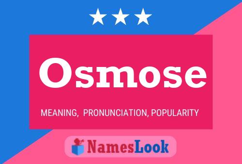 Pôster do nome Osmose