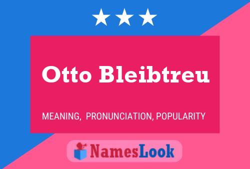 Pôster do nome Otto Bleibtreu