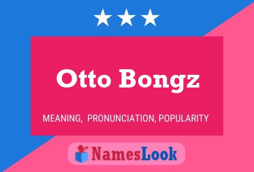 Pôster do nome Otto Bongz