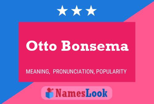 Pôster do nome Otto Bonsema