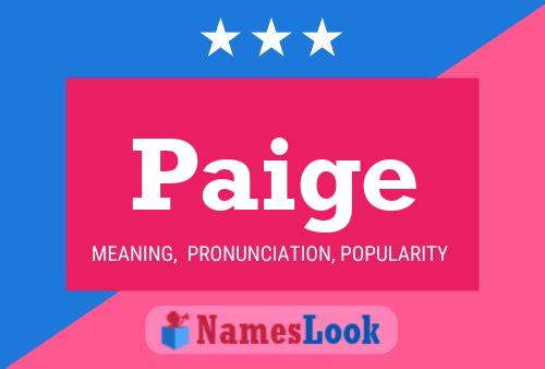 Pôster do nome Paige