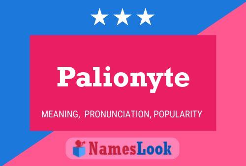 Pôster do nome Palionyte