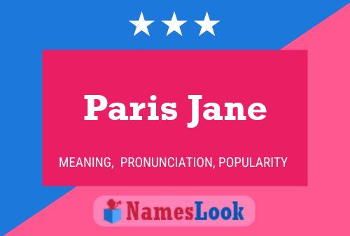 Pôster do nome Paris Jane