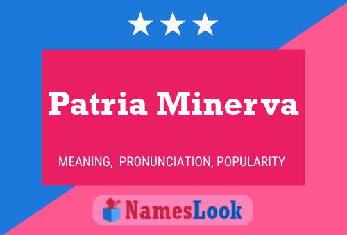 Pôster do nome Patria Minerva