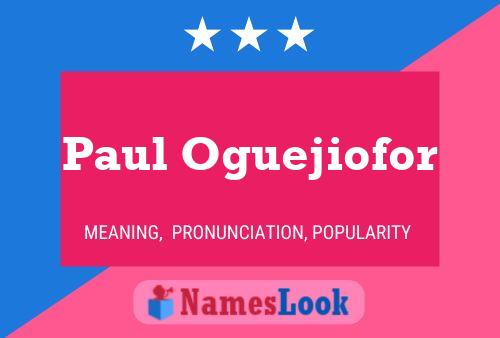 Pôster do nome Paul Oguejiofor