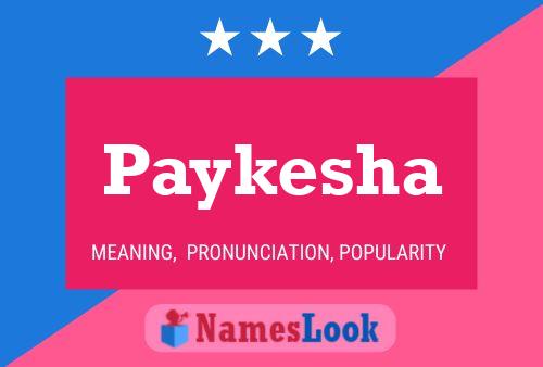 Pôster do nome Paykesha