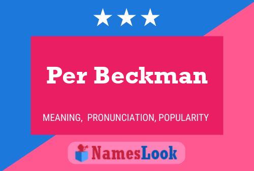 Pôster do nome Per Beckman