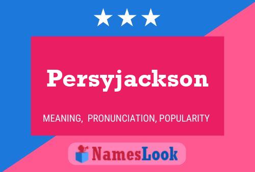 Pôster do nome Persyjackson