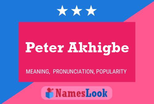 Pôster do nome Peter Akhigbe