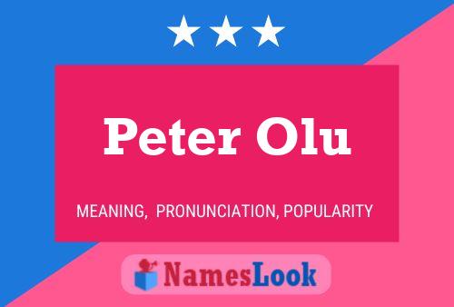 Pôster do nome Peter Olu