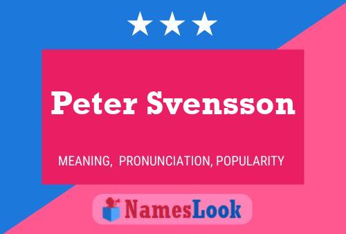 Pôster do nome Peter Svensson