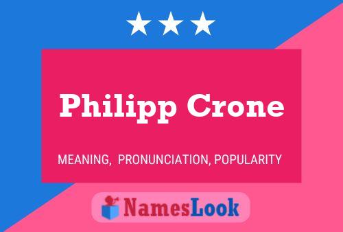 Pôster do nome Philipp Crone