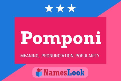 Pôster do nome Pomponi