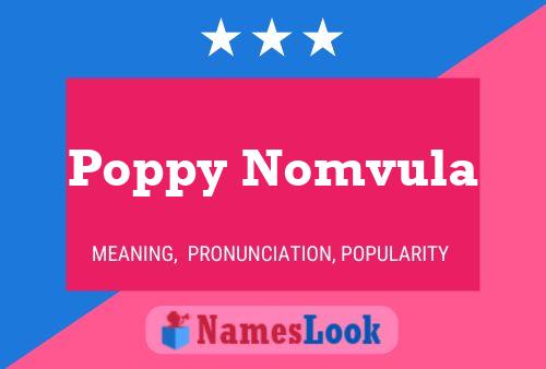 Pôster do nome Poppy Nomvula