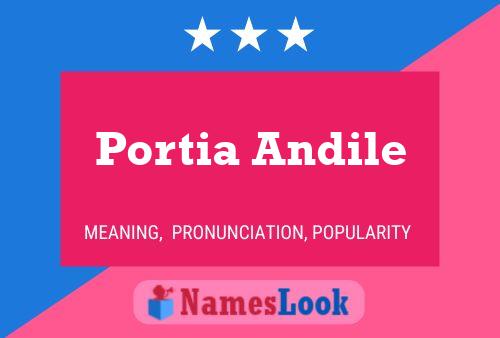 Pôster do nome Portia Andile