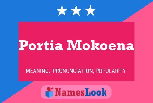 Pôster do nome Portia Mokoena