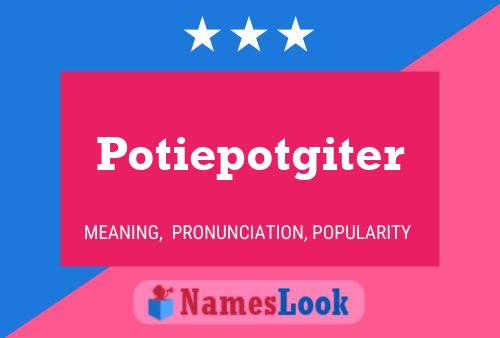 Pôster do nome Potiepotgiter