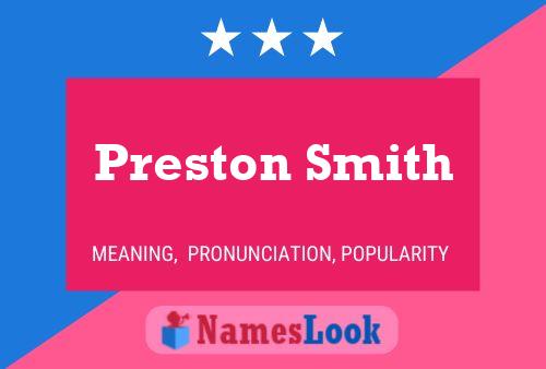 Pôster do nome Preston Smith