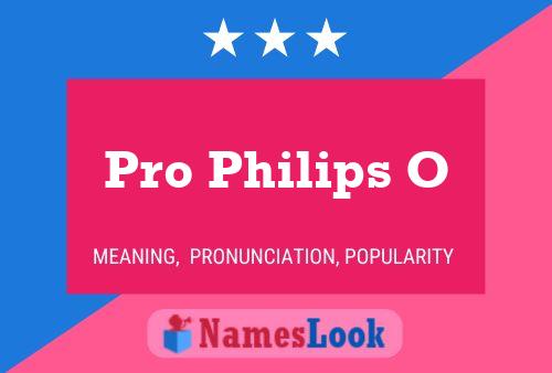 Pôster do nome Pro Philips O