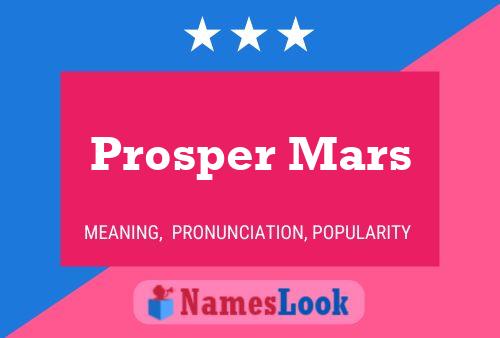 Pôster do nome Prosper Mars