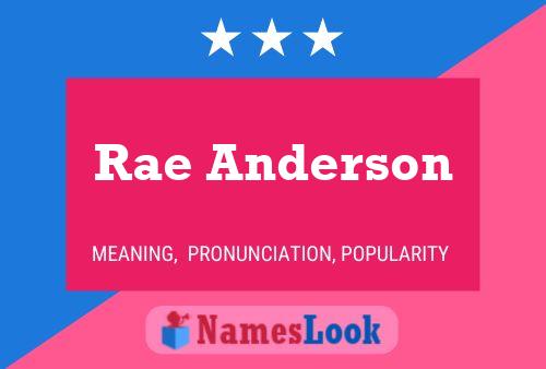 Pôster do nome Rae Anderson