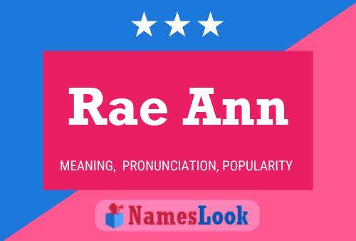 Pôster do nome Rae Ann