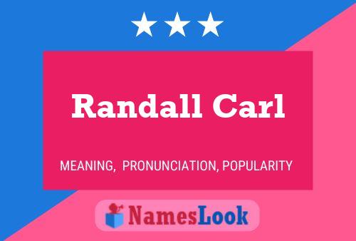 Pôster do nome Randall Carl