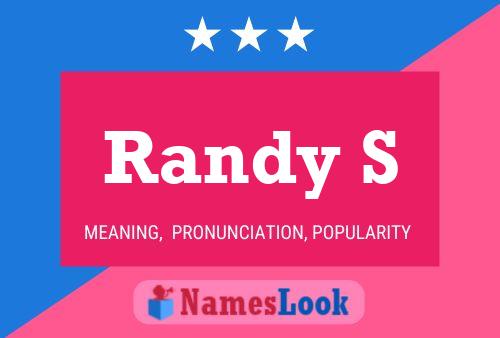 Pôster do nome Randy S