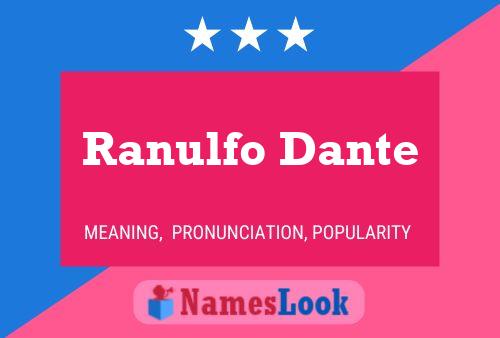 Pôster do nome Ranulfo Dante