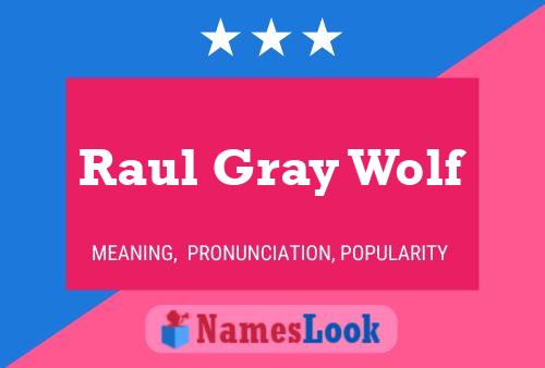 Pôster do nome Raul Gray Wolf