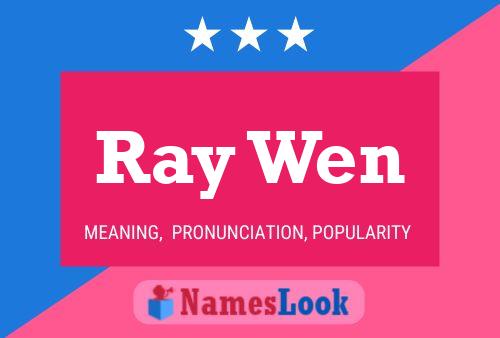 Pôster do nome Ray Wen